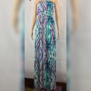 Green and Purple Style Rack Dress